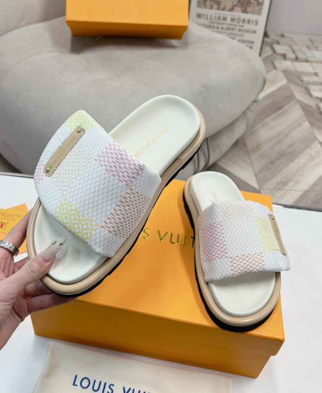 Women Fashion Slides with Box #LOV