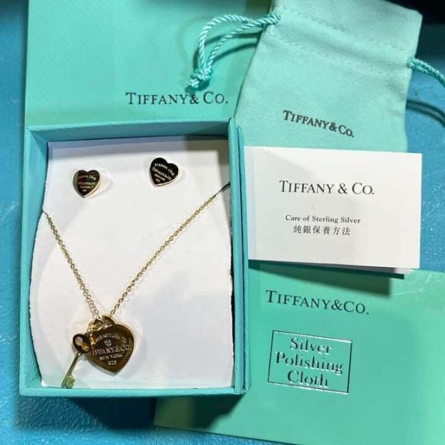 Fashion Necklace with Earrings Set with Box #TIF