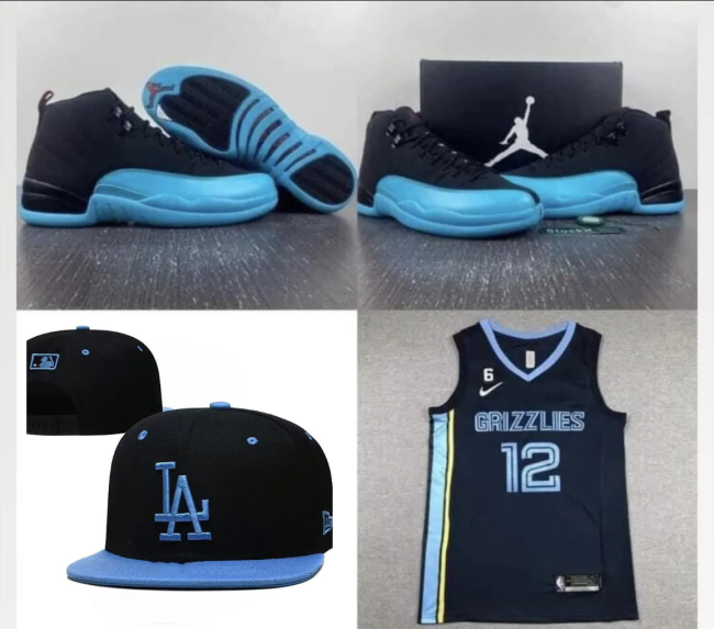 Sports Shoes AJ12 & Jersey & Hat 3 pcs Set #NIK