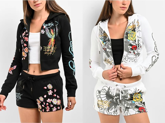 Women ED Jacket with Shorts Set  #NOO