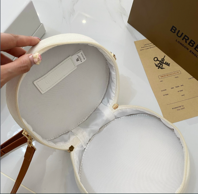 Women Fashion Canvas Round Purse with Box #BUR
