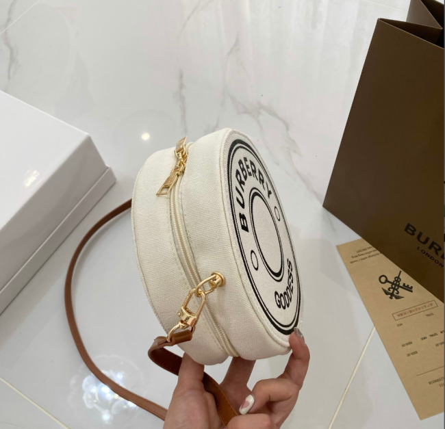 Women Fashion Canvas Round Purse with Box #BUR