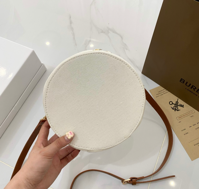 Women Fashion Canvas Round Purse with Box #BUR