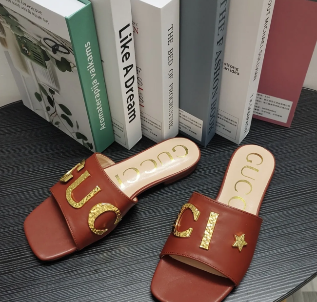 Women Fashion Summer Slides with Box #GUI