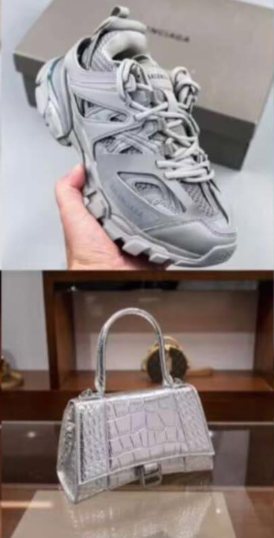 Fashion Shoes with Bag Set #BAL