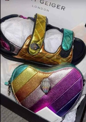 Fashion Kurt Sandals with Bag Set #NOO
