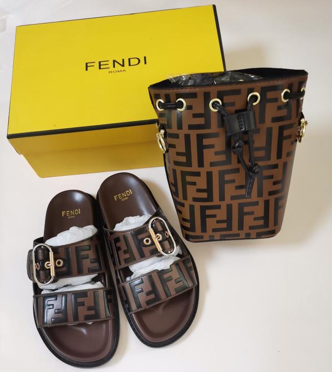 Fashion Slides with Bag Set Free Shipping #FEI