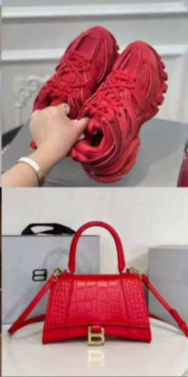 Fashion Shoes with Bag Set #BAL