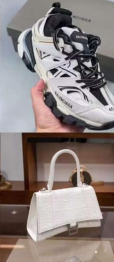 Fashion Shoes with Bag Set #BAL