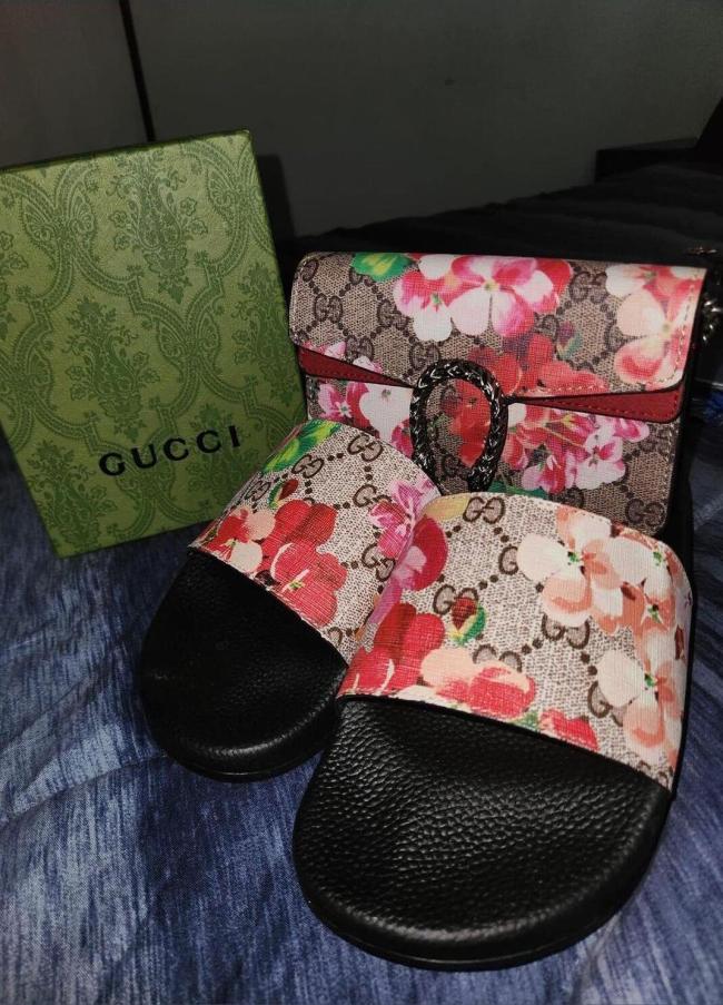 Fashion Slides with Bag Set Sale #GUI