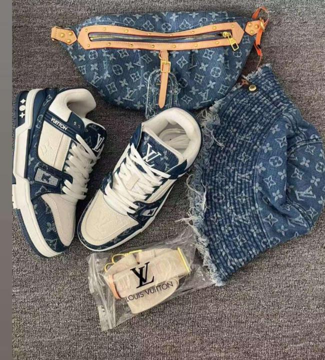 Fashion Shoes with Bag Hat Set #LOV