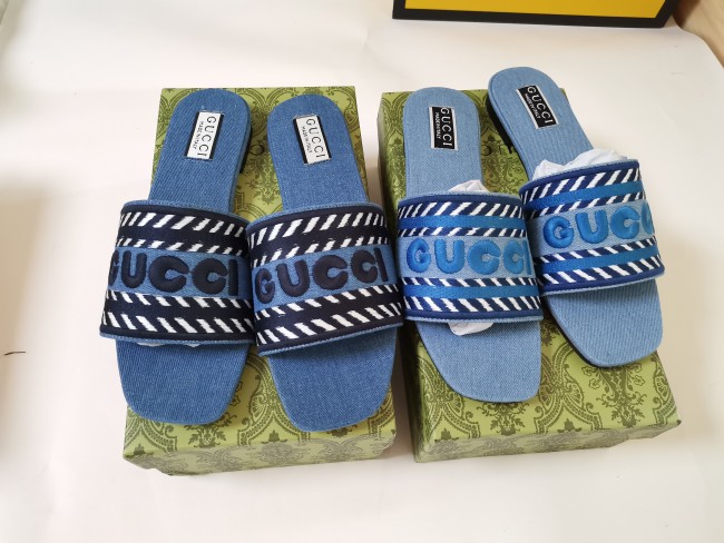 Women Fashion Slides with Box #GUI