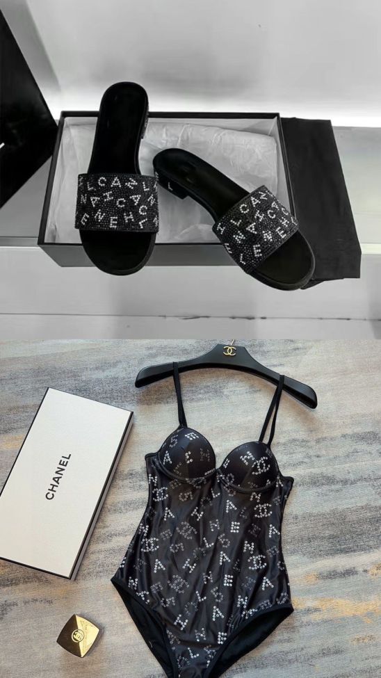 Fashion Swimsuits with Slides Set #CHN