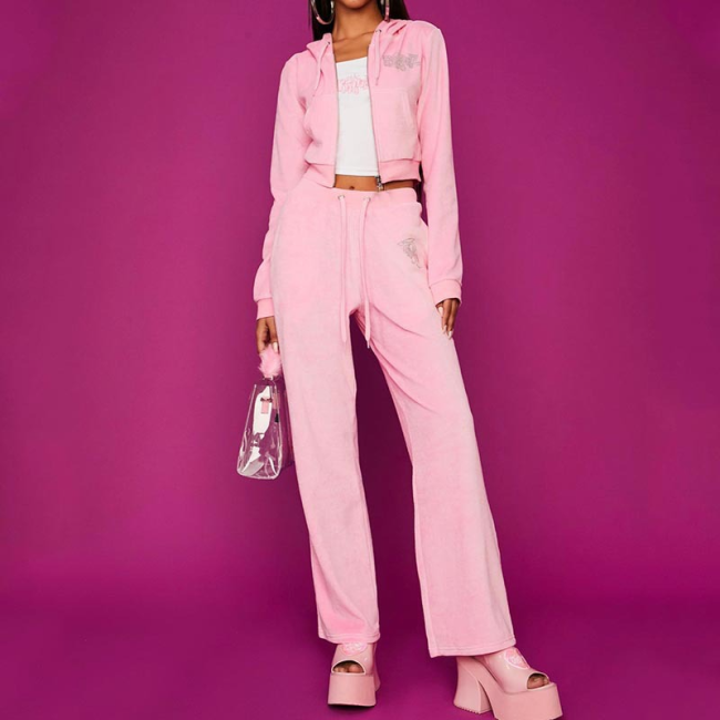 Women Bratz Tracksuit Velvet Set #NOO