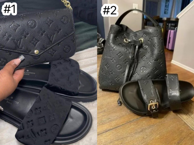 Fashion Slides with Bag Set #LOV