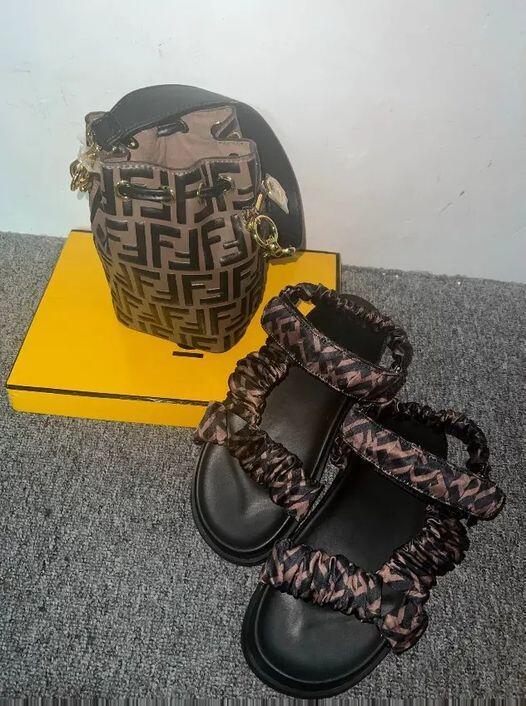 Fashion Slides with Bag Set Free Shipping #FEI