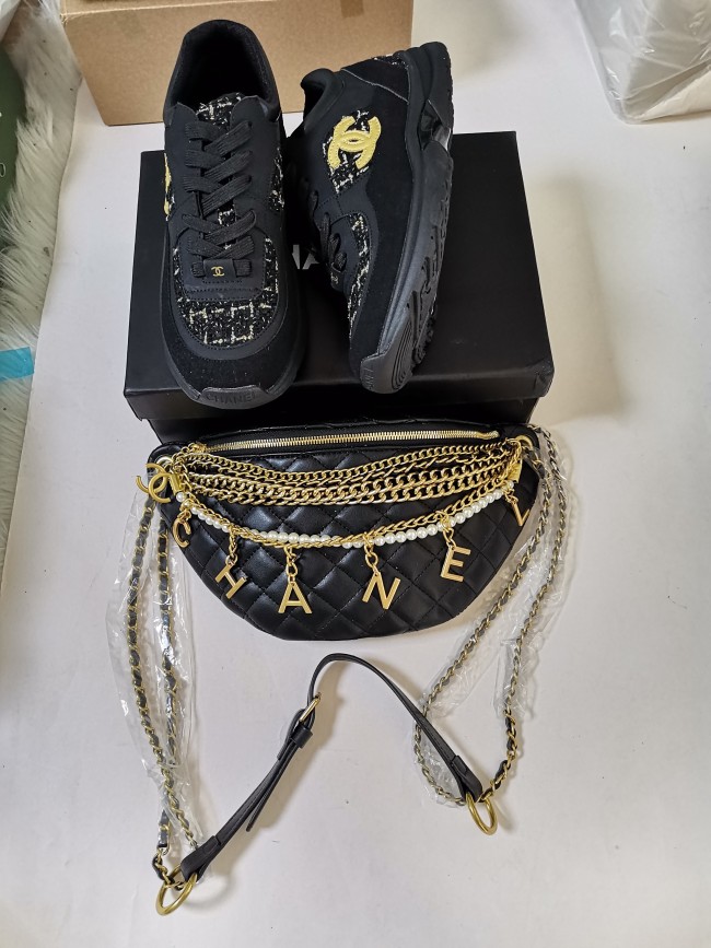 Women Fashion Bag with Shoes Set #CHN