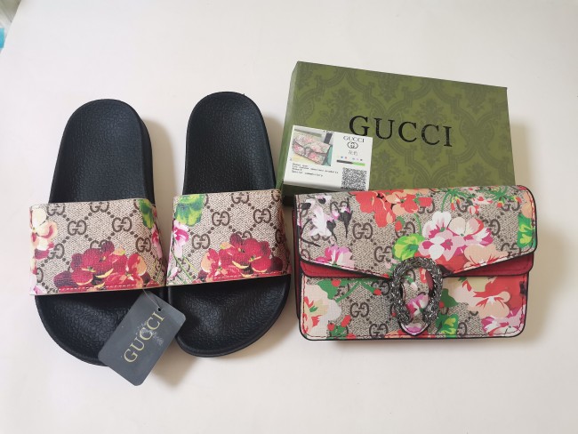 Fashion Slides with Bag Set Sale #GUI