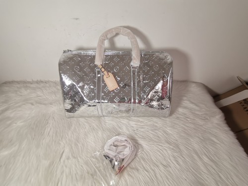 Silver Luggage Bag 45cm #LOV