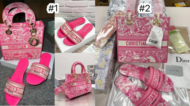 1 Set Fashion Slipper & Bag #DIO