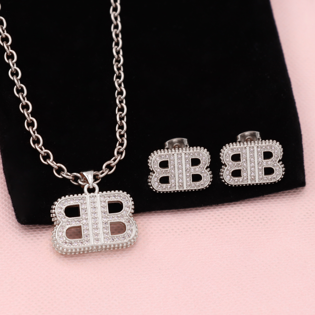 Fashion Earrings with Necklace Set #TB