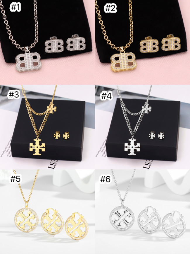 Fashion Earrings with Necklace Set #TB