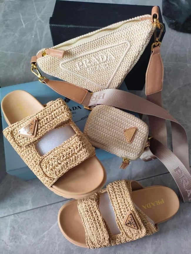 1 Set Fashion Slipper & Shoulder Bag Set #PRD