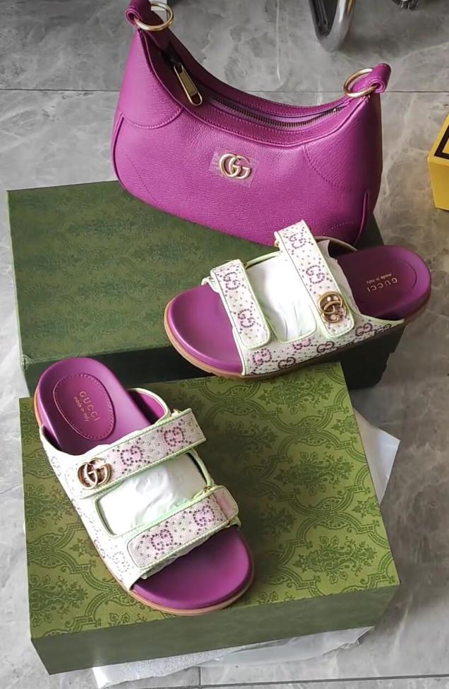 High Quality Sandals with Bag Set #GUI