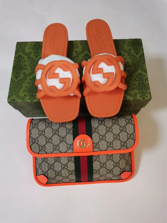 Fashion Shoes with Bag Set #GUI