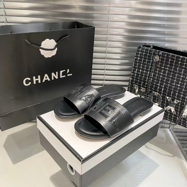 Women Fashion Slides with Box #CHN