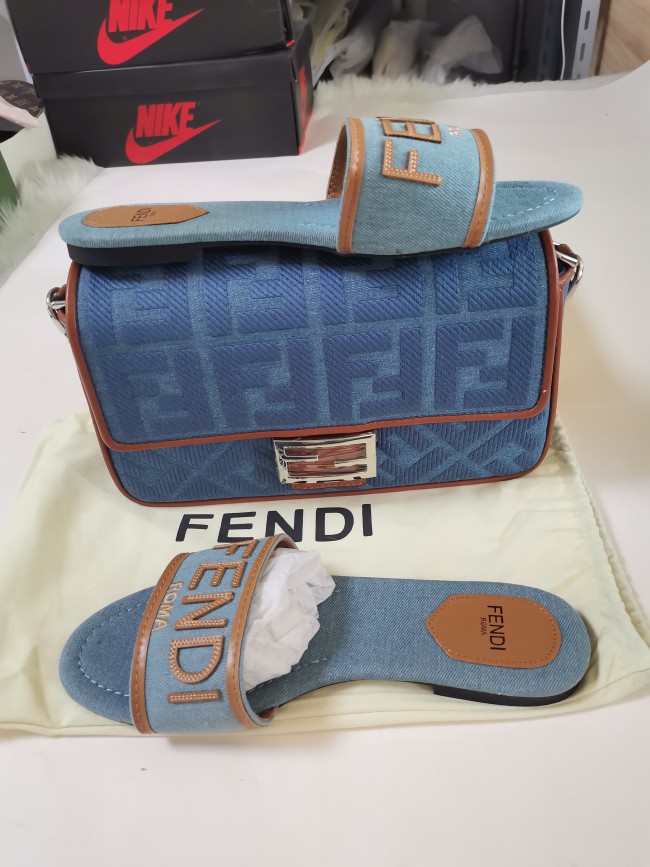 Fashion Slides with Bag Set #FEI