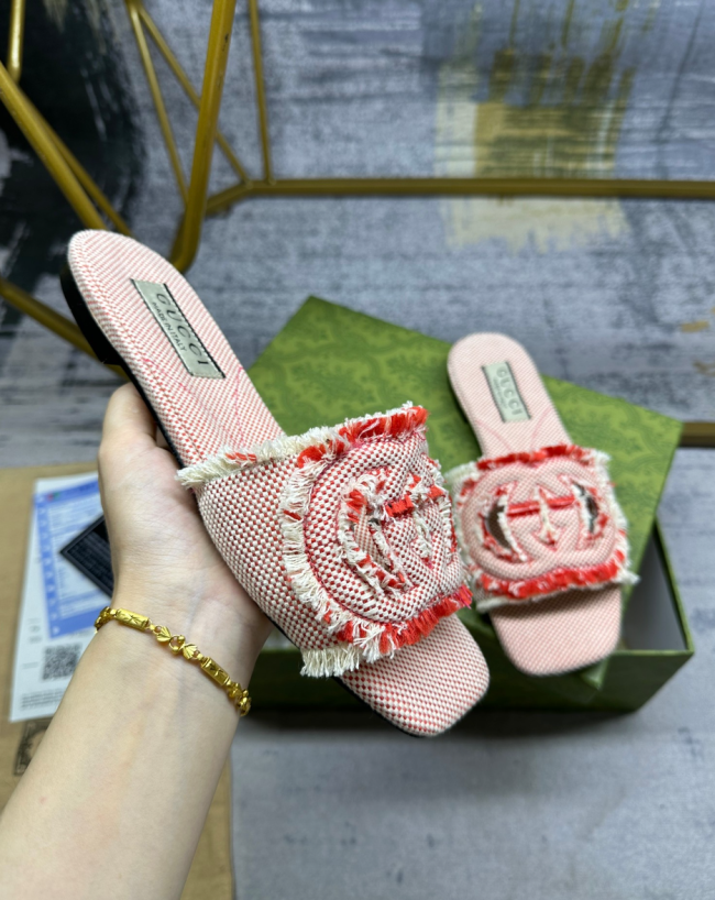 Women Fashion Slides with Box #GUI