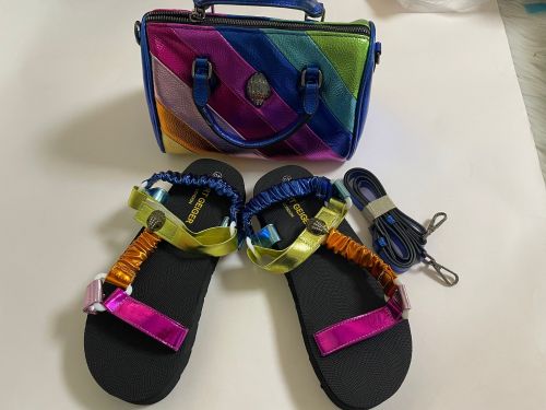 1 Set Fashion Casual Sandals & Handle Bag #NOO