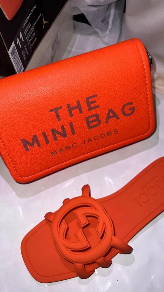  Women Fashion Slides with Bag Set #GUI #LOV