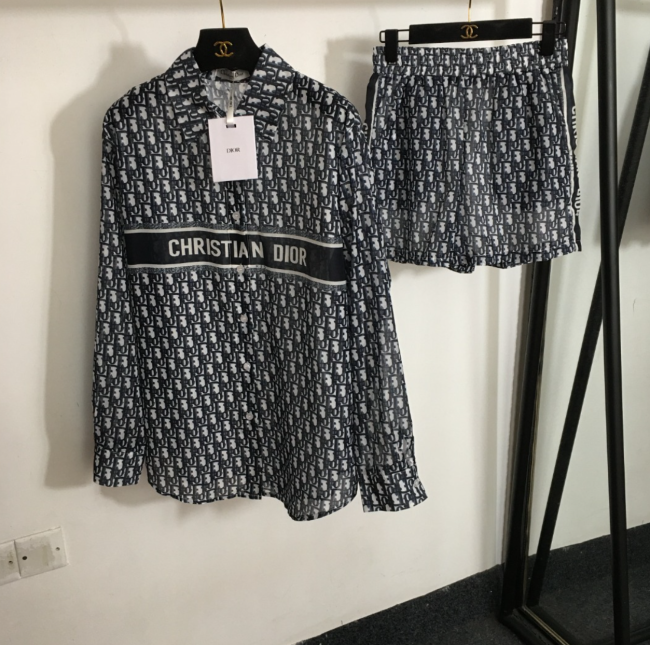 Women Shirt with Short Sets with Tags #DIO