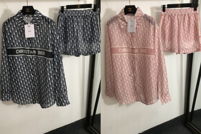 Women Shirt with Short Sets with Tags #DIO