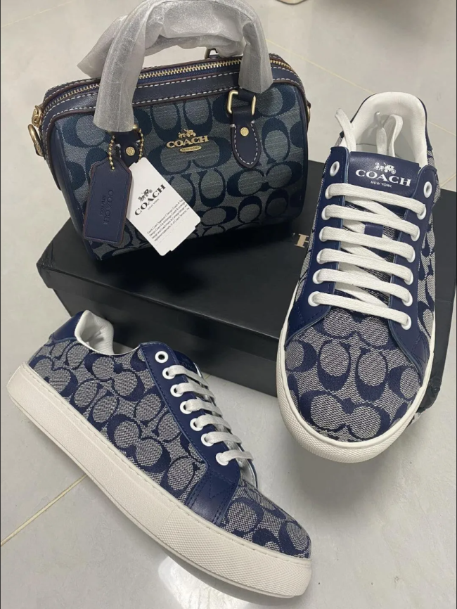 Fashion Shoes with Bag Set #COA