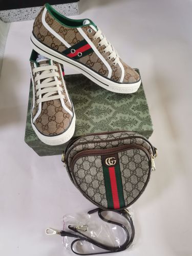 Fashion Shoes with Bag Set #GUI