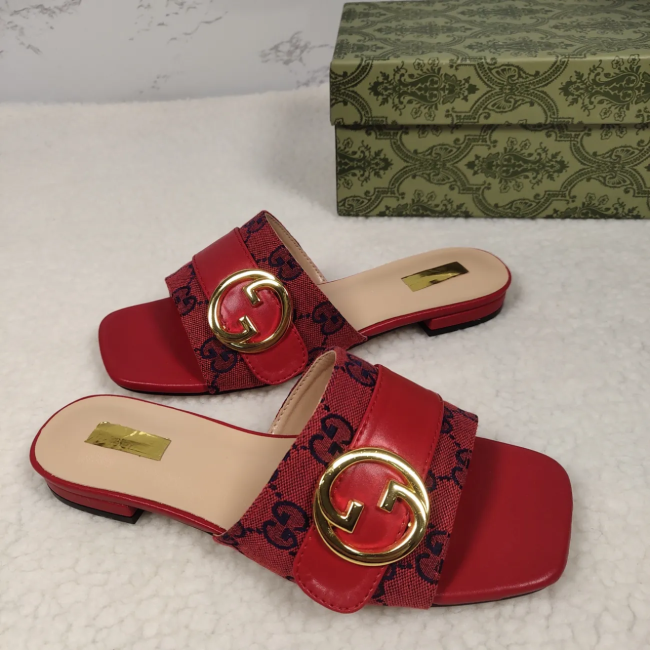 Women Fashion Slides with Box #GUI