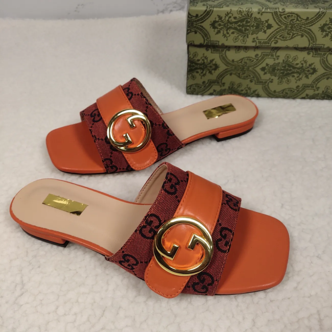 Women Fashion Slides with Box #GUI