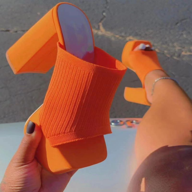 Women Fashion Knit Heels #NOO