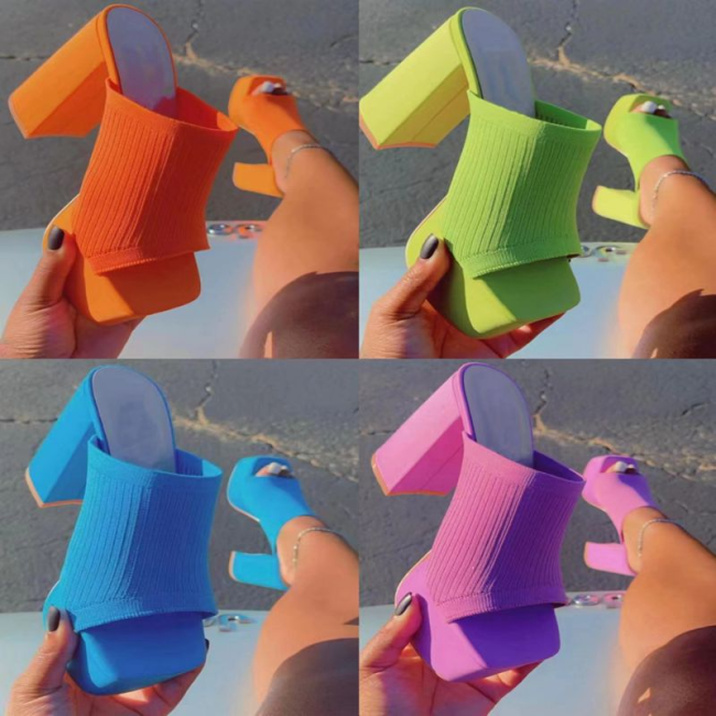 Women Fashion Knit Heels #NOO