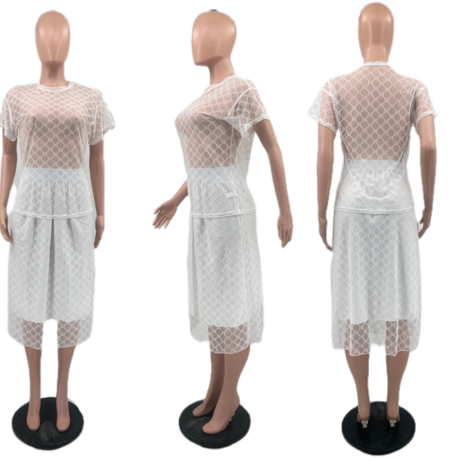 Women Fashion Dress 2 pcs Set #GUI