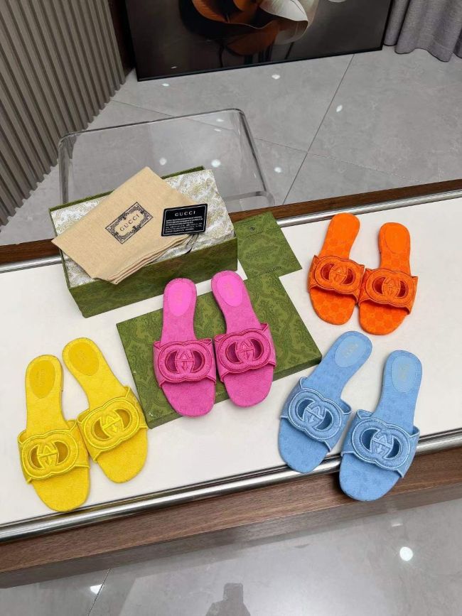 Women Fashion Slides with Box #GUI