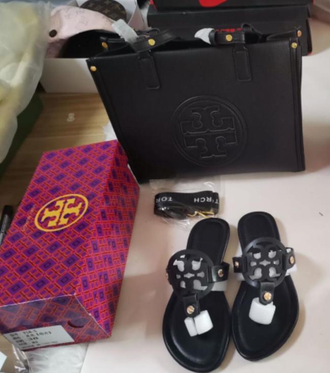 Fashion TB Slides with Bag Set #TB