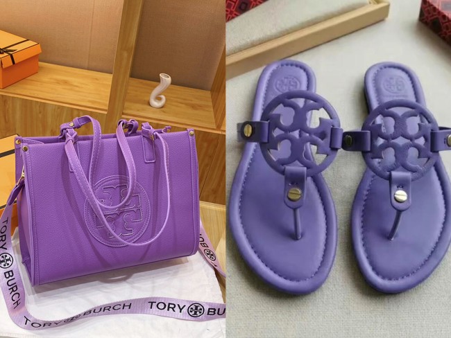 Fashion TB Slides with Bag Set #TB