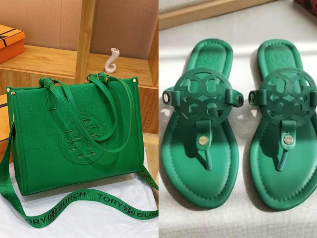 Fashion TB Slides with Bag Set #TB