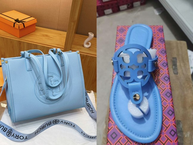 Fashion TB Slides with Bag Set #TB