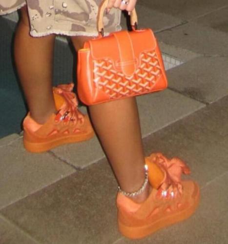 Fashion Shoes with Bag Set #NOO