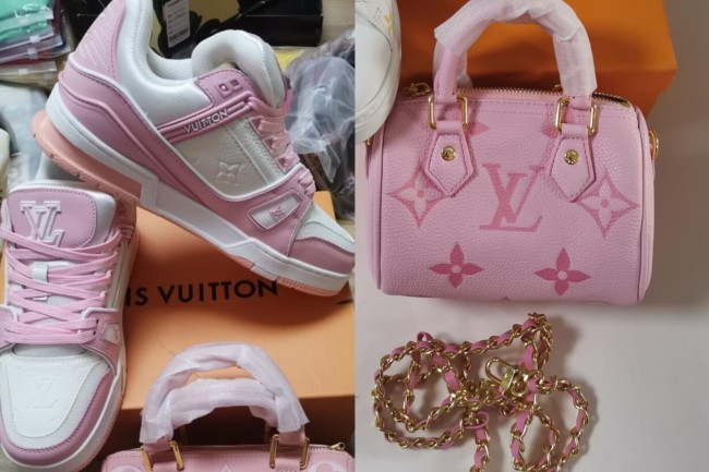 Fashion Shoes with Bag Set #LOV